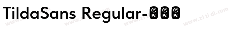 TildaSans Regular字体转换